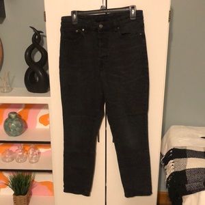 H&M Black Denim Mom Jean